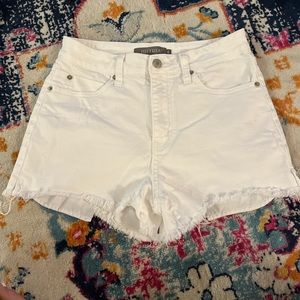 White jean/denim shorts